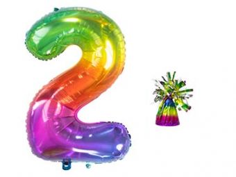 Leeftijd folie ballon 2 incl gewicht