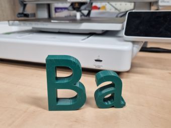 letters in 3D per stuk op aanvraag
