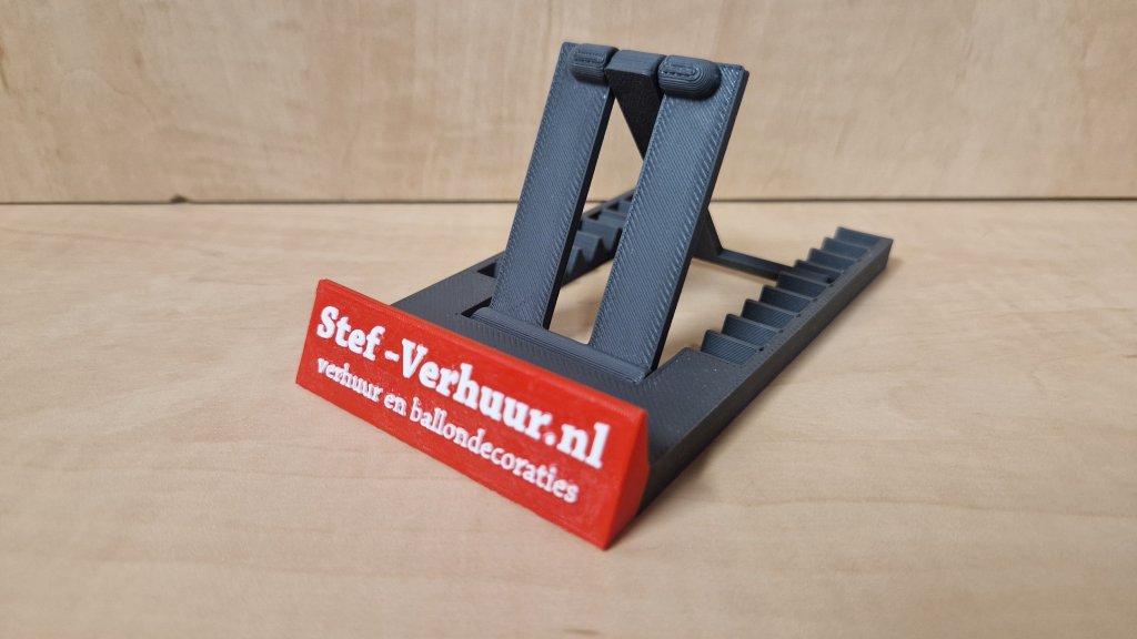 telefoonstandaard met Logo per stuk voor 5,95 bij afname 25 stuks foto